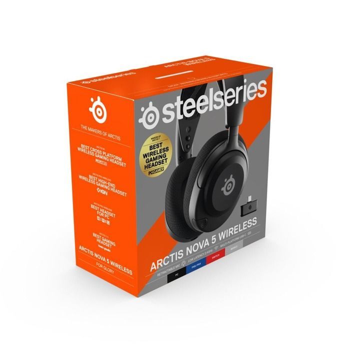 Cuffie da gaming wireless SteelSeries Arctis Nova 5 - Nere