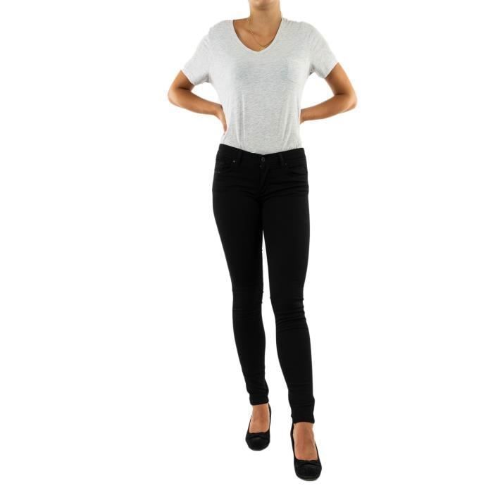 Jean femme Salsa Wonder 0000 Skinny noir - denim