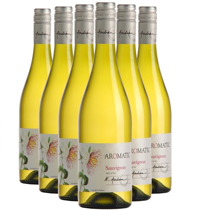 Bruno Andreu Pays d'Oc Aromatische Sauvignon Blanc 2025 - Witte wijn uit Languedoc - Roussillon (6x75cl)