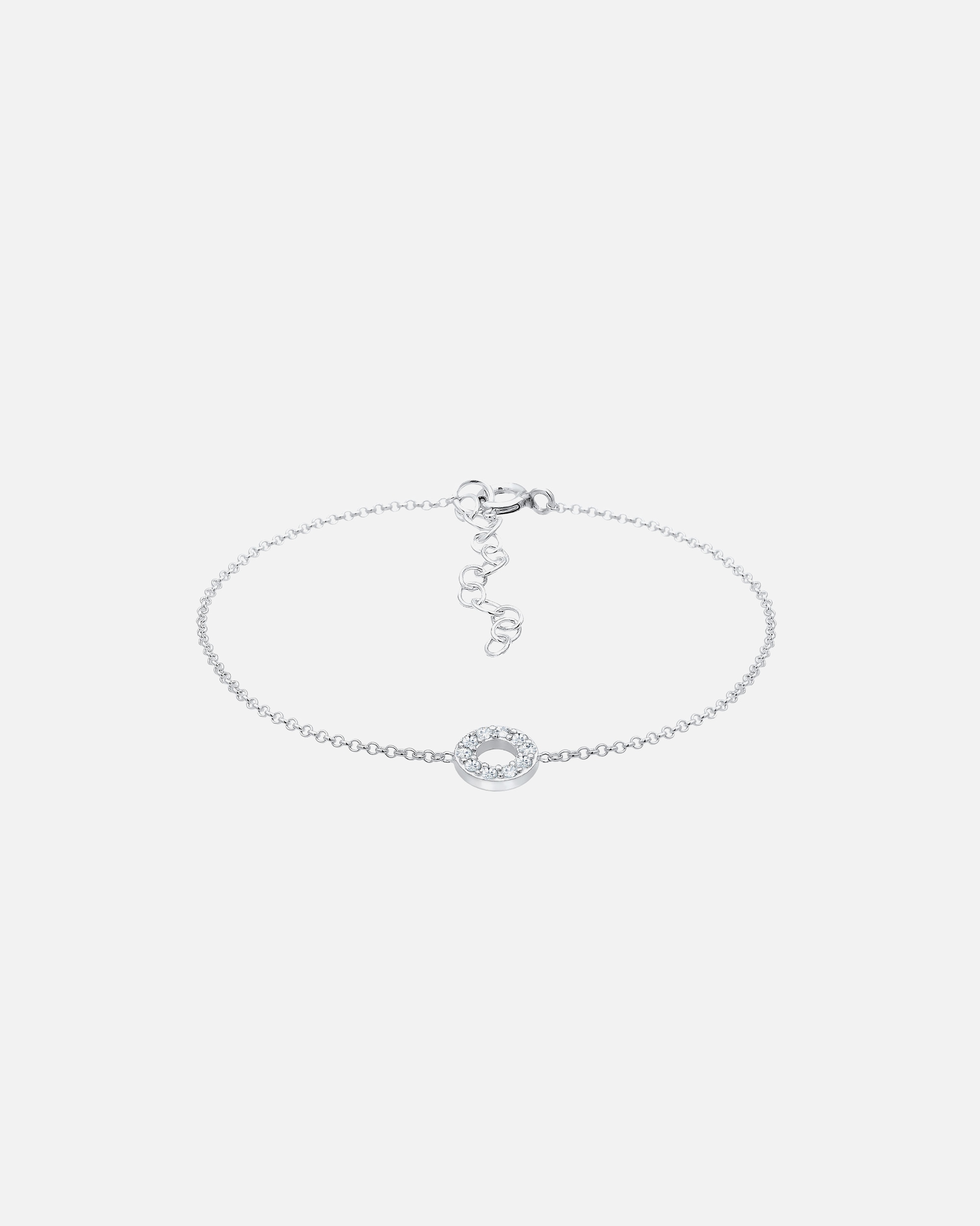 Elli Femmes bracelet cercle cristaux en argent sterling 925