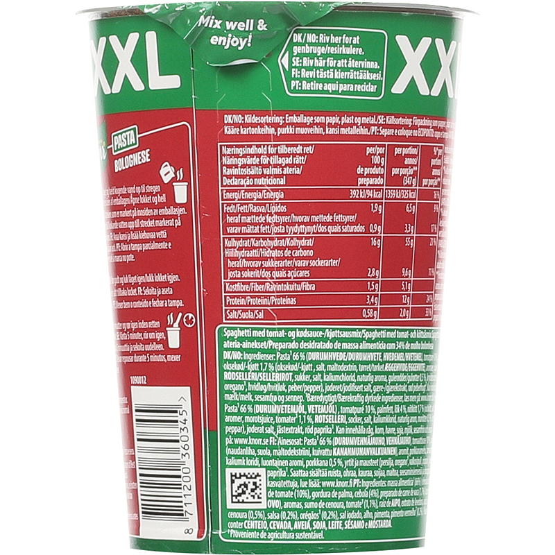 Knorr Bolognese-välipalarasia 88 g Knorr