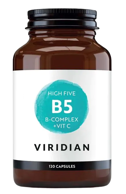 Viridian B-Complex High Five, Zestaw witamin z grupy B, Kapsułki