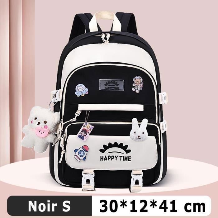 Zaino scolastico - INSFITY - Bambino - Scuola primaria - Impermeabile - Nero