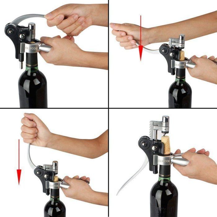 Tirebouchon avec coffret cadeau accessoires pour vin dcapsuleur et arateur PZCC
