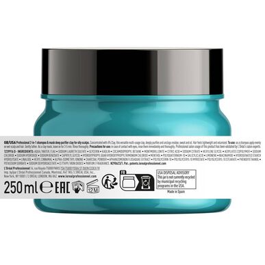 L'Oréal Professionnel Serie Expert Scalp Advanced Anti-Gras Argile Shampoo 2 in 1 Kalmerend anti-oliemasker 250 ml 250 ml