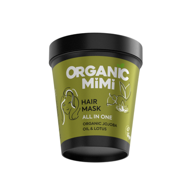 Orgaaninen Mimi-hiusnaamio jojobaöljyllä ja lootuskukalla 200 ml