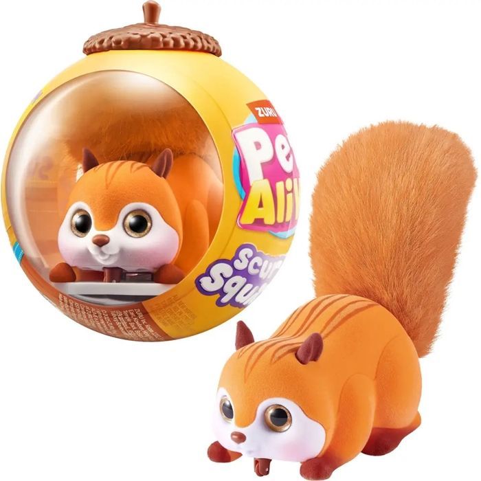 Zuru France Pets Alive Scurry and Run Squirrel Interactive Plush Capsule - Random Model