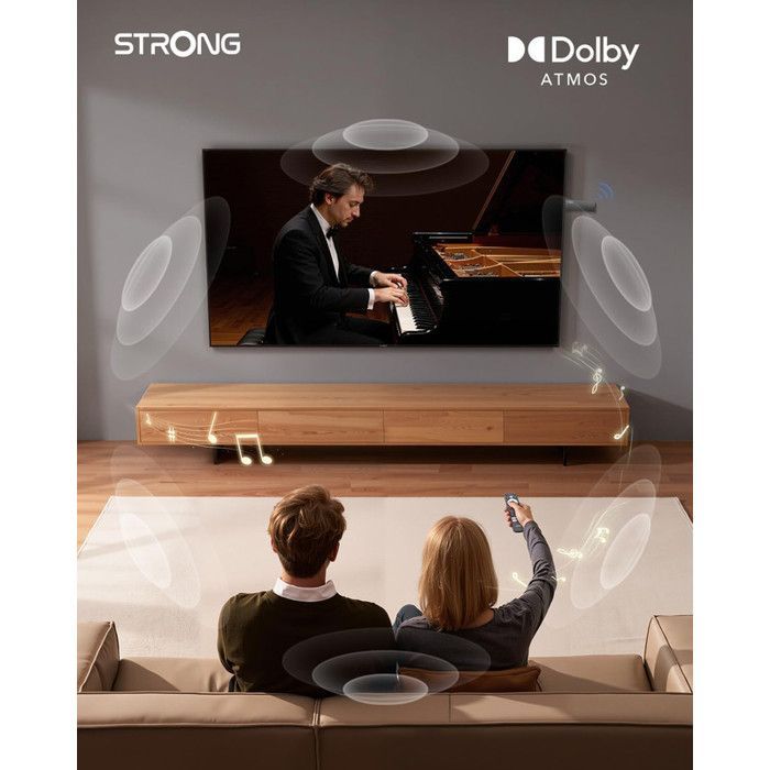 STRONG - SRT 41 - Streaming Box Google TV 4K - Chromecast - Wifi 5 - Bluetooth - Assistant Vocal Google - Dolby Atmos/Vision - HDR