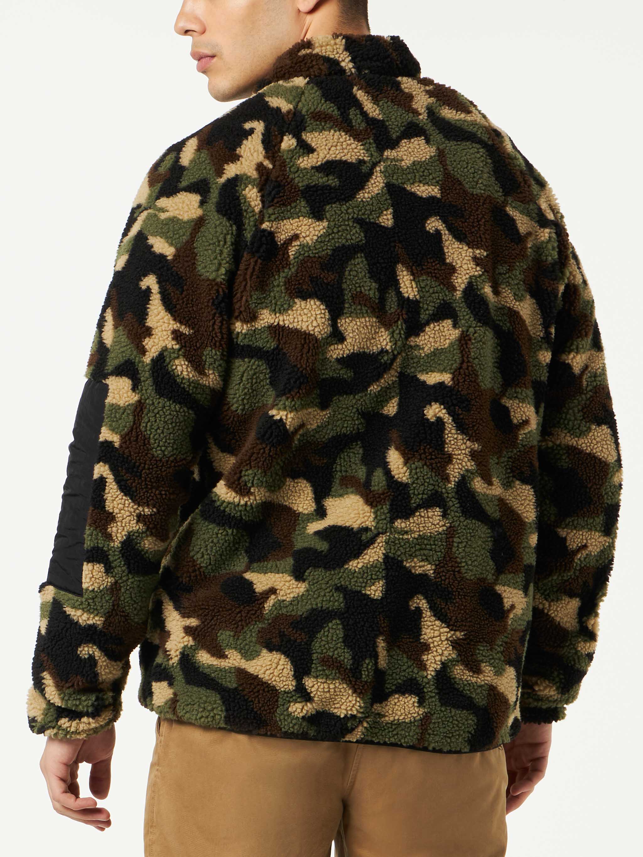 Chaqueta Sherpa con parche