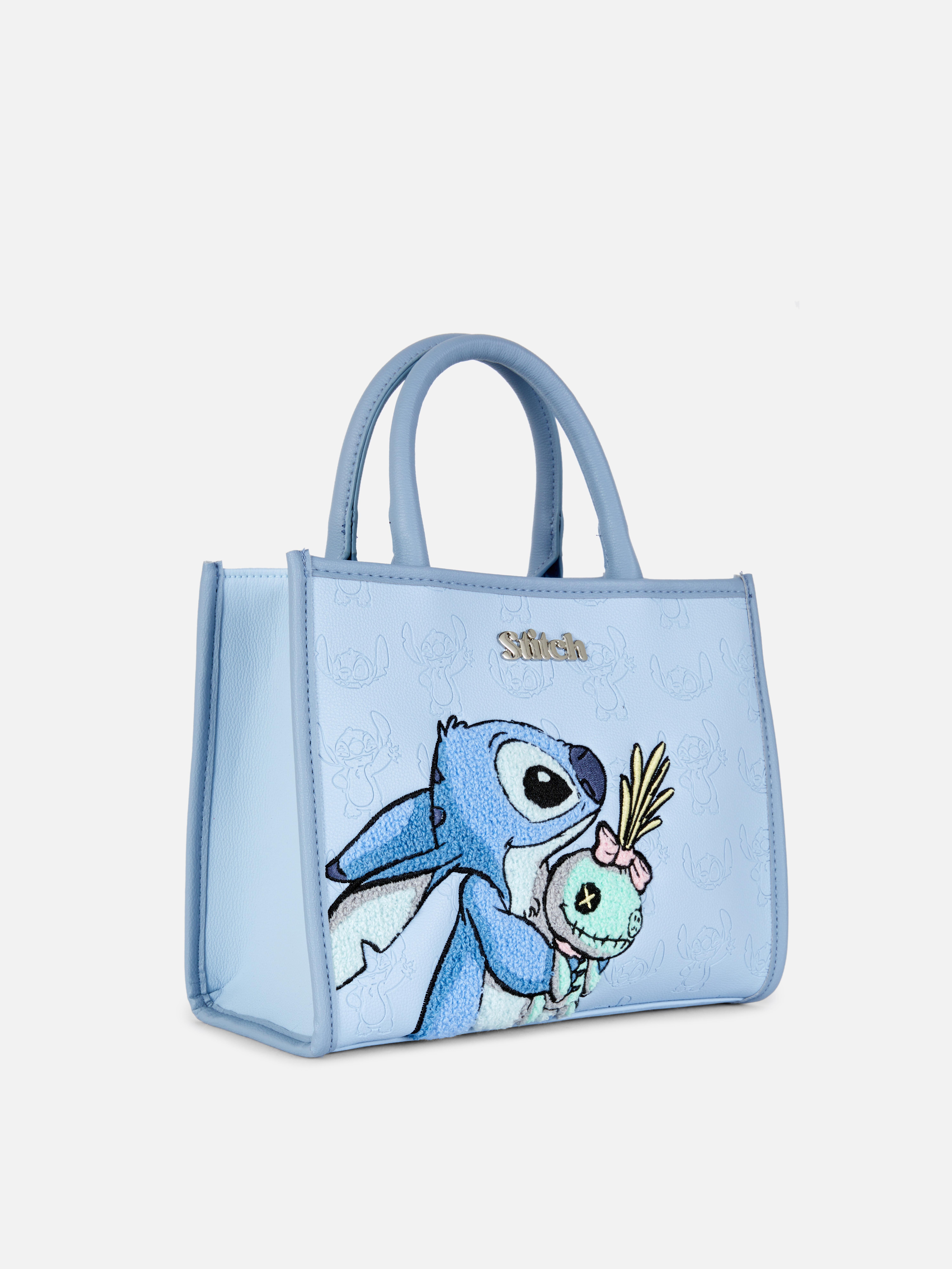Geantă de umăr Disney Stitch O geantă albastră cu curea de umăr detașabilă și detaliu Stitch și Scrum