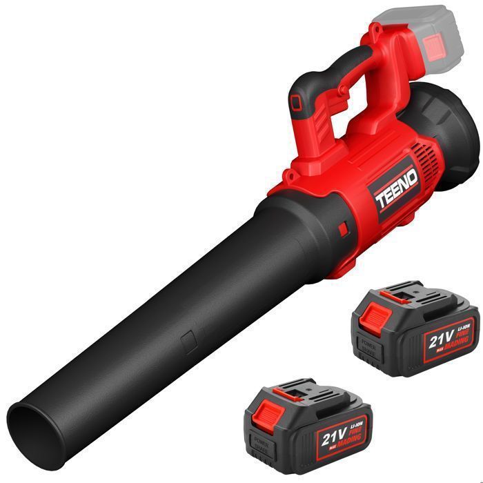Bladblazer - TEENO - TEENO - 6 snelheden - 450 CFM/130 mph - 2 x 4Ah accu's + lader