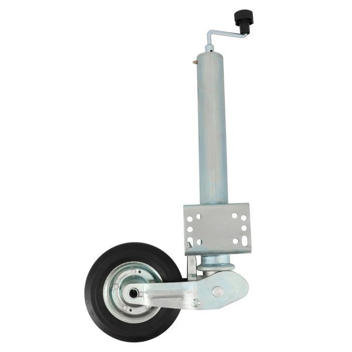 Jockey Wheel - 500kg - 60mm Steel Tube - Retractable - Multi-hole welded mounting bracket - Universal for all types of trailers