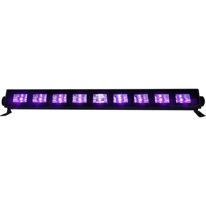 Barre à LED - IBIZA LIGHT - LED-UVBAR - 9x3W - Effet UV - Électrique