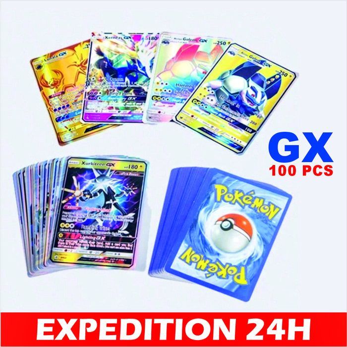 Set van 100 Pokémon-kaarten - OFFICIEEL Frans - GEEN DUPLICATEN
