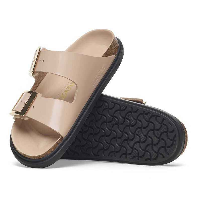 Arizona Droplet Buckle Pelle naturale vernice - High-Shine New Beige High-Shine New Beige