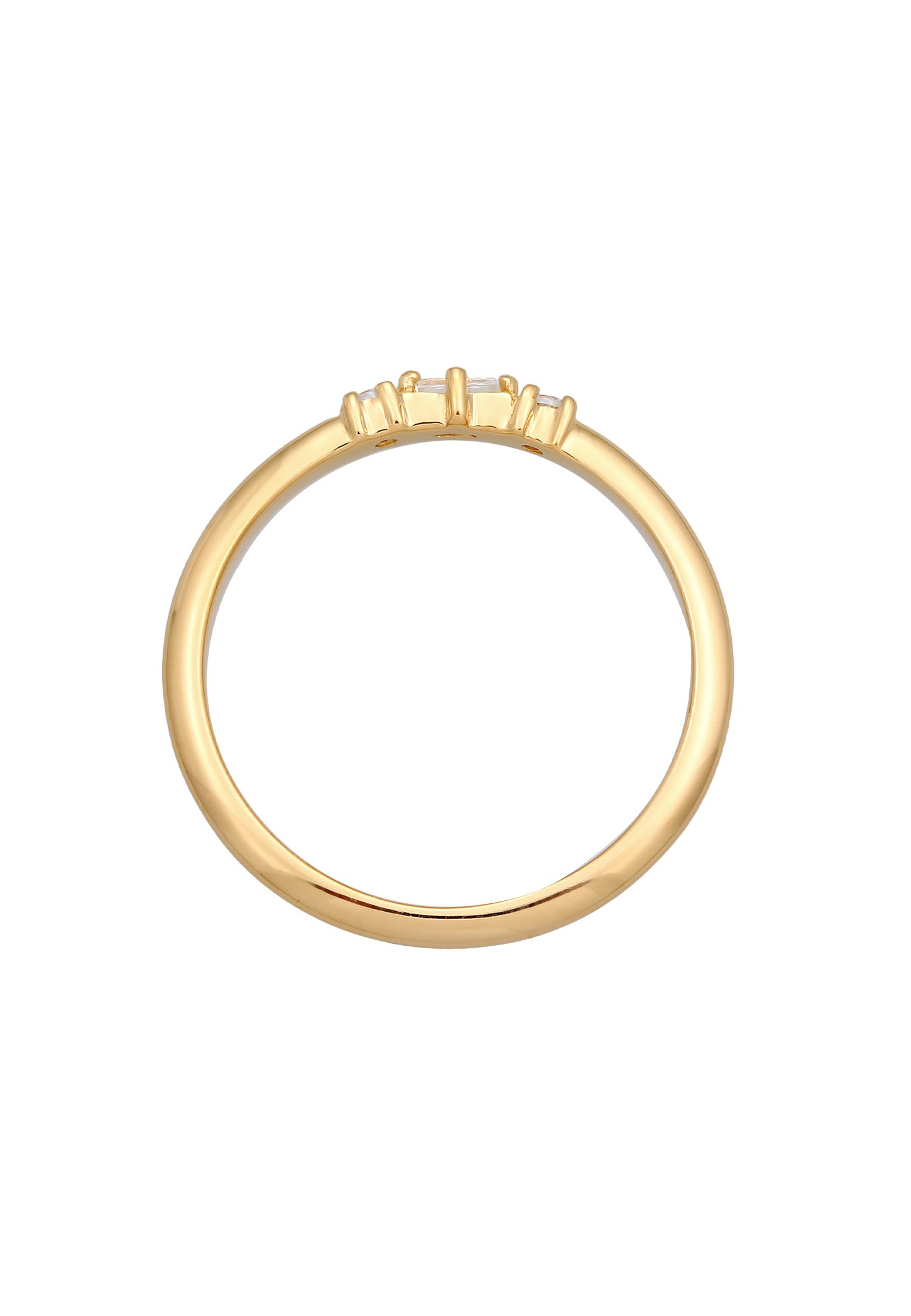 Elli DIAMONDS Femmes Bague de fiançailles rectangle filigrane avec Topaze et diamant (0.03 ct) en Argent Sterling 925