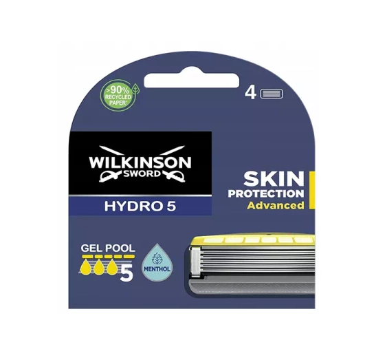 Wilkinson Sword Hydro 5 Skin Protection Advanced wkłady do maszynki do golenia dla mężczyzn 4 sztuki