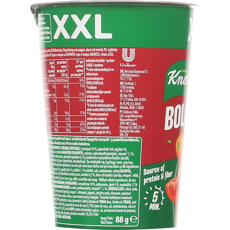 Knorr Bolognese snackverpakking 88 g Knorr
