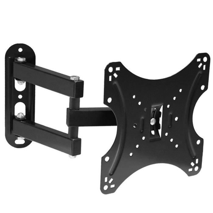 Suporte de parede para TV KINGCENTON - CP306 - Inclinável e giratório 180 graus - Suporta até 20 kg - Para telas de 14