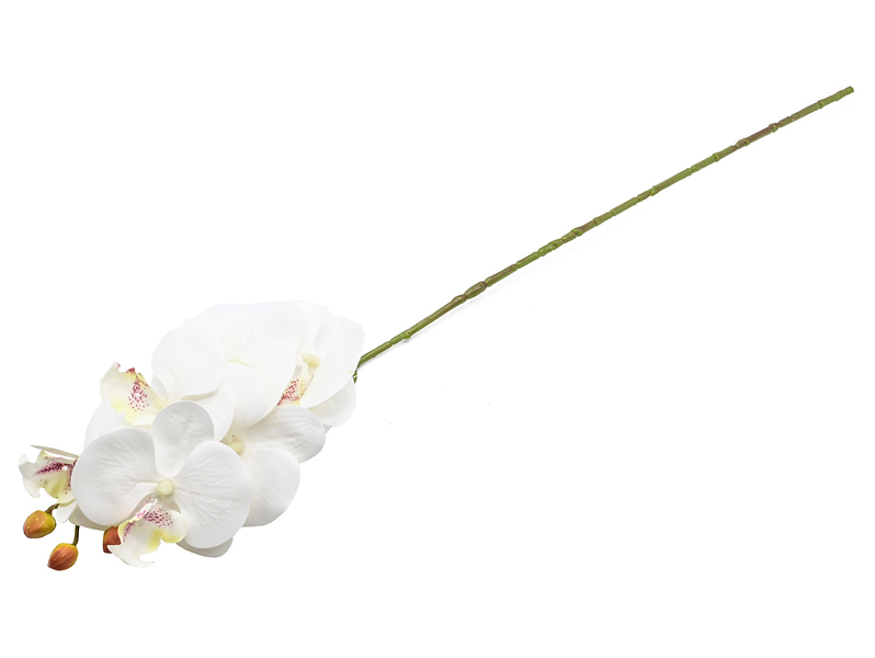 Sztuczny kwiat Storczyk 70 cm biały