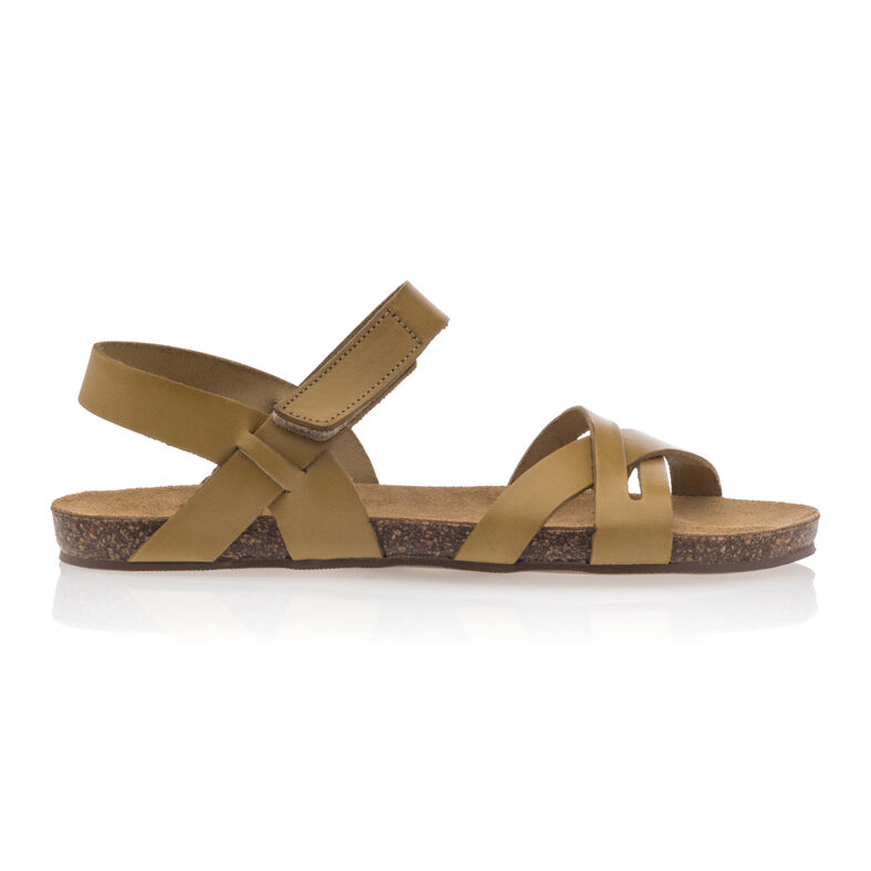 Sandalias amarillas para mujer / Zapatos de punta abierta