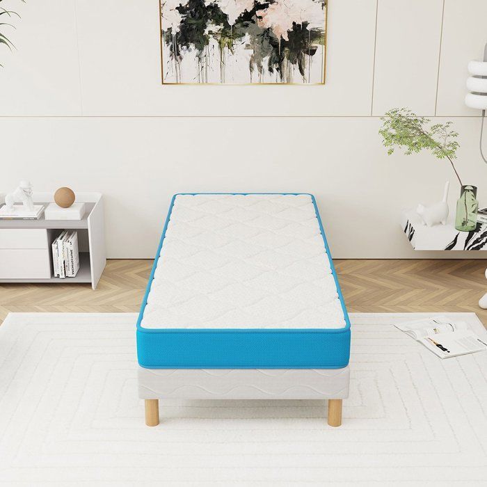 Fresh Memory Bettgestell + Matratze Set 90x200 cm – Höhe 15 cm