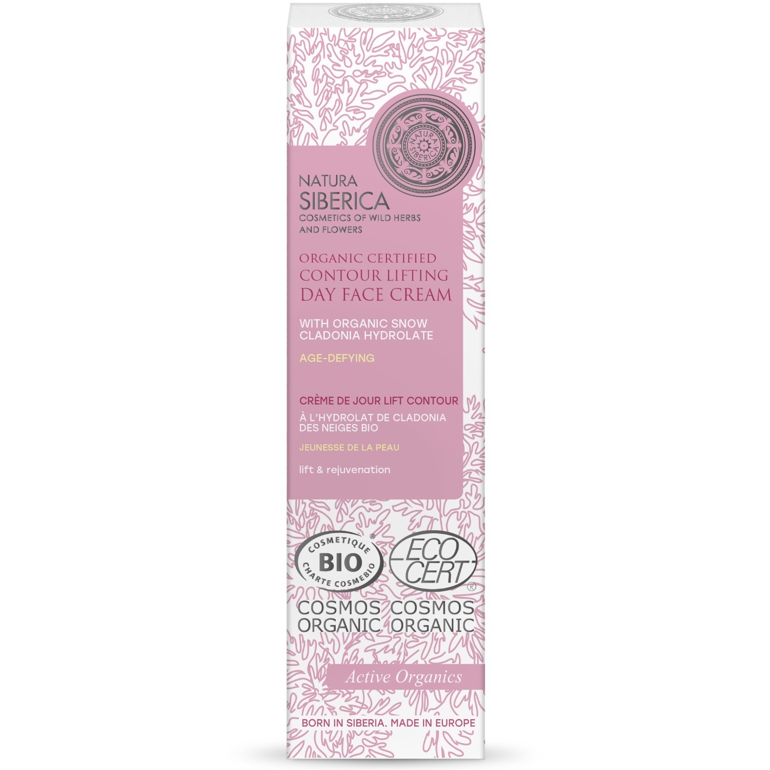 Natura Siberica Crème de Jour BIO Lift Contour Jeunesse de la Peau à la Cladonia des Neiges