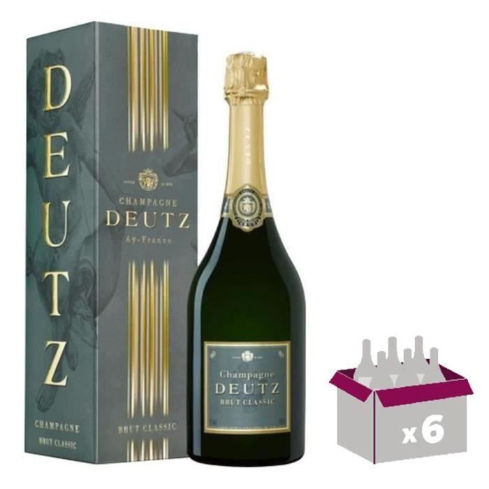 Deutz Brut Classic Champagne with case x6