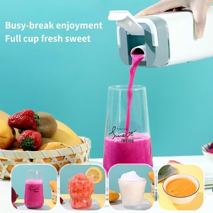 Portable Multifunctional Electric Juicer, Small Citrus Press, Pulp Separator