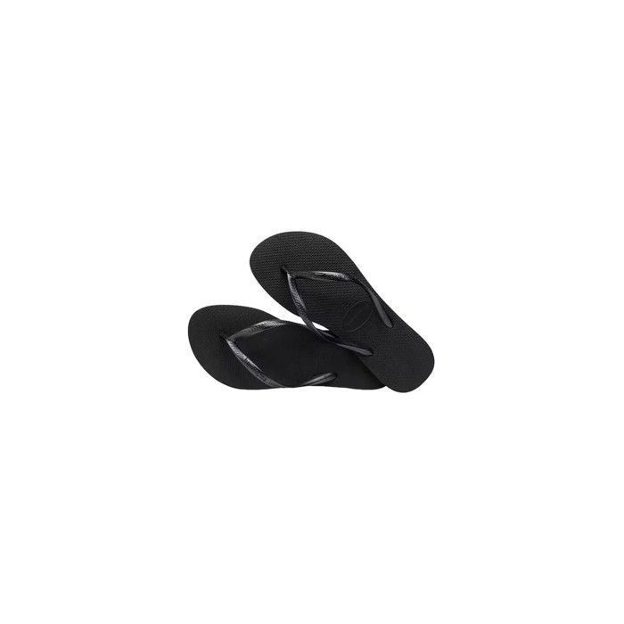 Tongs - Havaianas - H Slim - Noir - Semelle antidérapante - Logo en relief