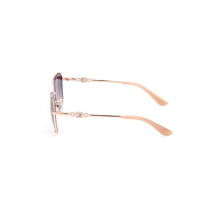 Gafas de sol Guess GU7884 57/16/140 de metal brillante color oro rosa/azul violeta para mujer GU7884
