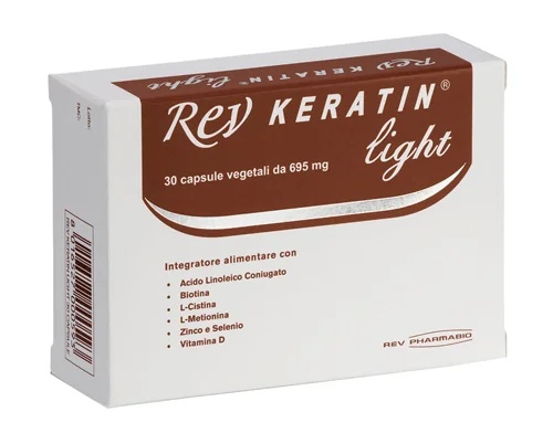 REV Rev Keratin Light voedingssupplement voor gezonde nagels en haar, 30 capsules