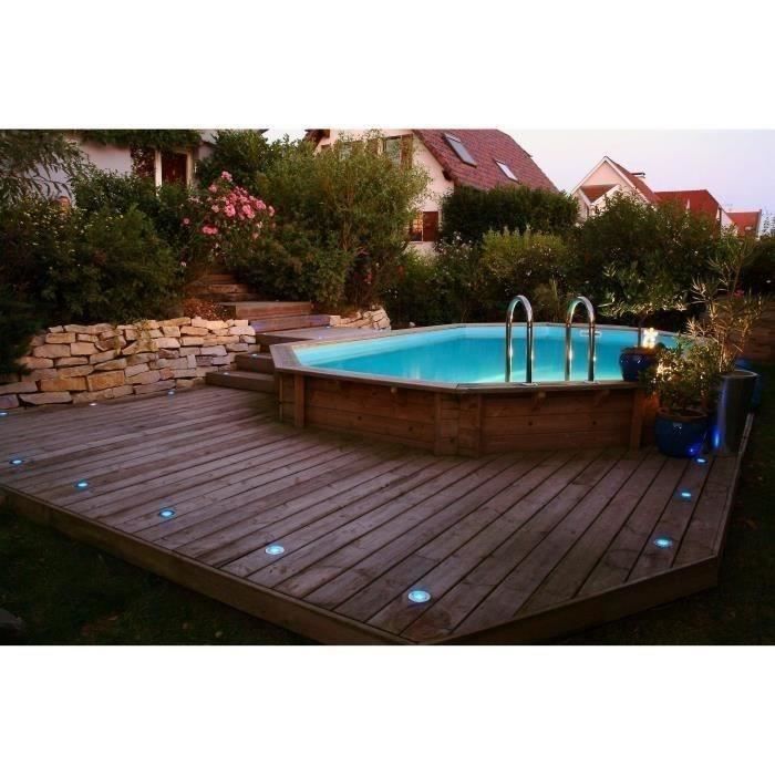 UBBINK Piscine bois Maldives sable 3,55x4,90x1,30cm