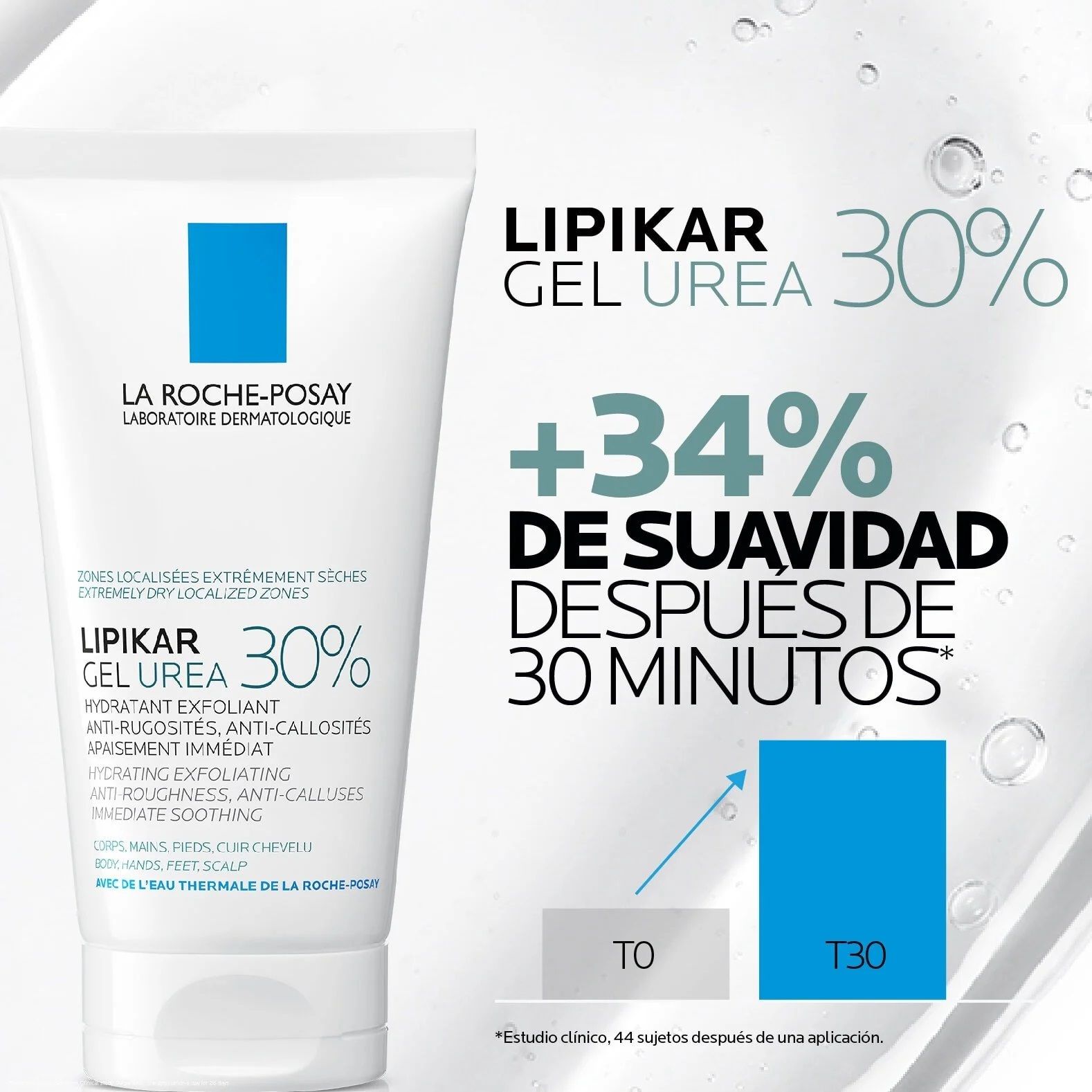 Lipikar gél s močovinou 30% telová dermokozmetika