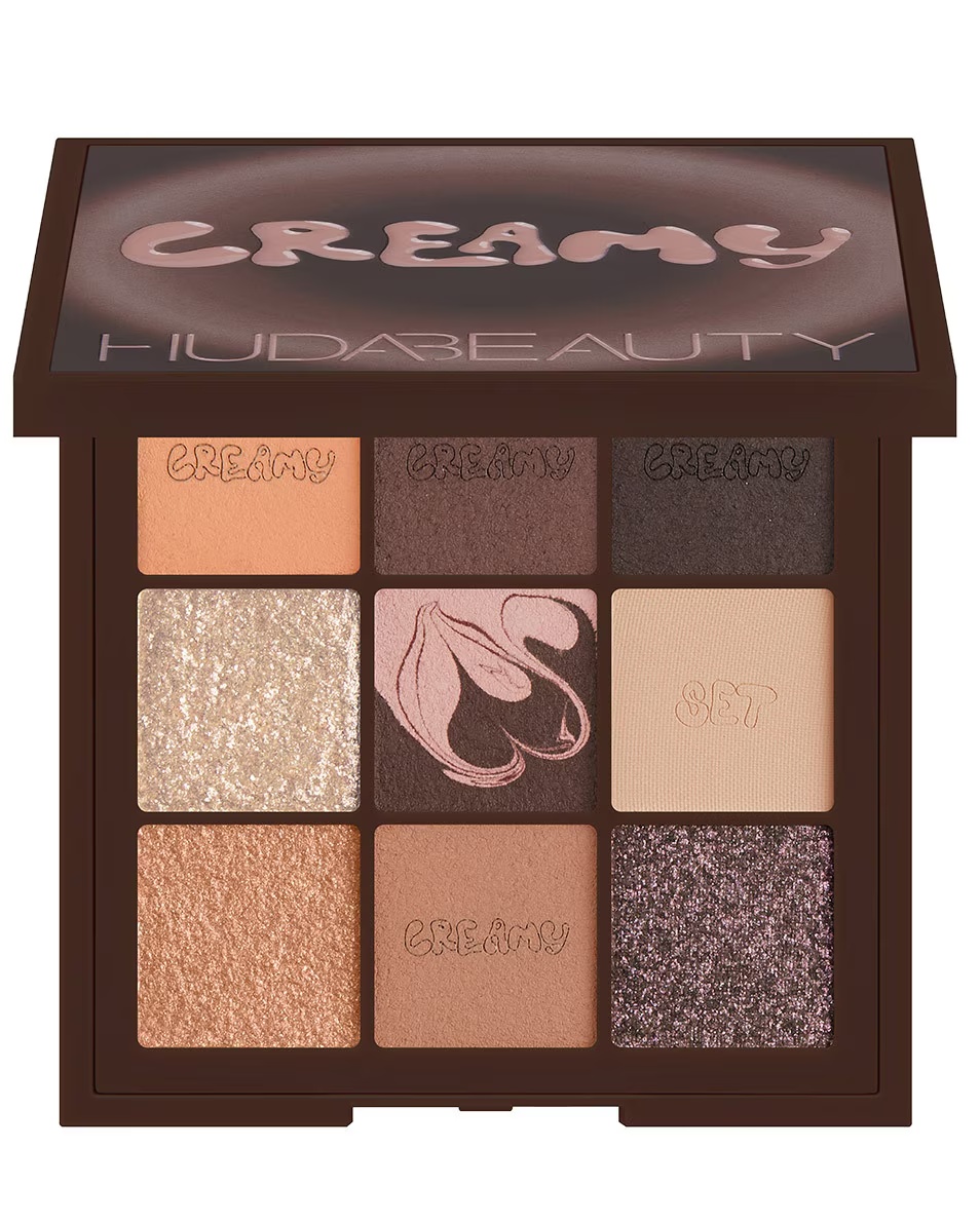 Paletă fard de pleoape Huda Beauty Creamy Obsessions, maro