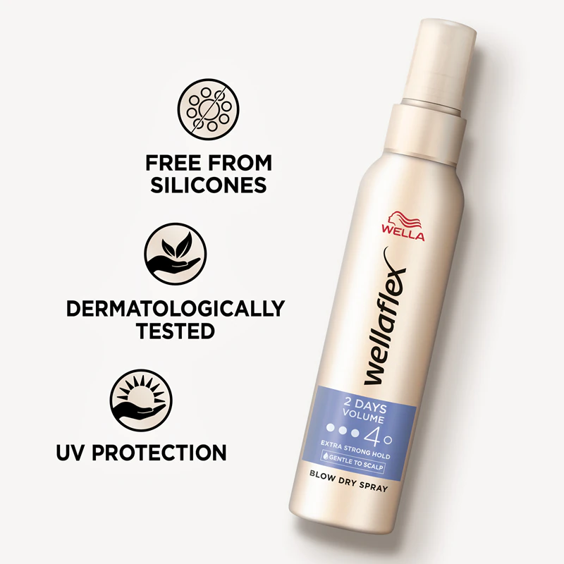 Spray de proteção térmica Wella Wellaflex 2 Days Volume