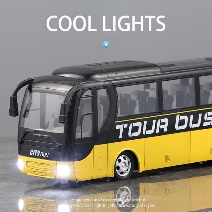 Blue color extension bus, large electric remote-controlled vehicle, preferred simulation, powerful, light
