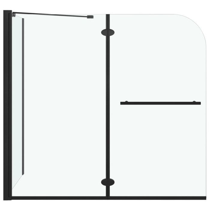 Removable shower enclosure - Black - 120 x 68 x 130 cm