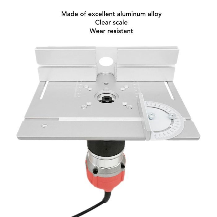SALALIS Router Table Insert Plate SALALIS Folding Aluminum Alloy Board DIY Saw Plate Silver