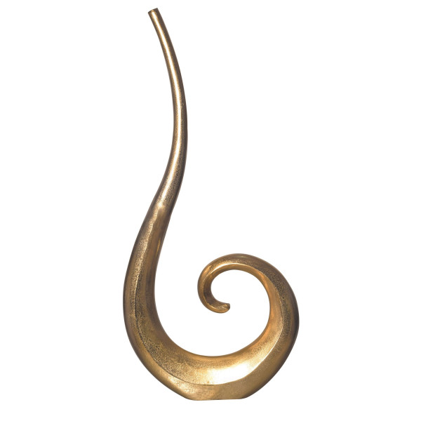 Wazon Podłogowy XXL 100 cm Aluminium Spiralny Nowoczesny Metalowy