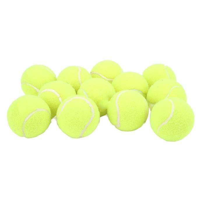 Hilliland Tennis Training Balls 12 pezzi Palline da tennis in gomma cashmere ad alta resilienza Attrezzatura da tennis