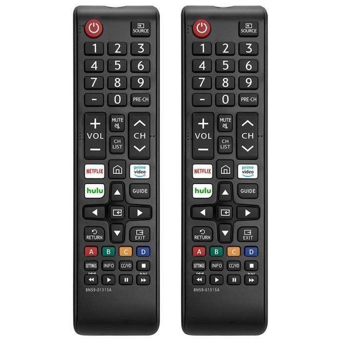 Mando a distancia universal - SODIAL - Compatible con Smart TV - Paquete de 2 - Infrarrojos - No requiere programación