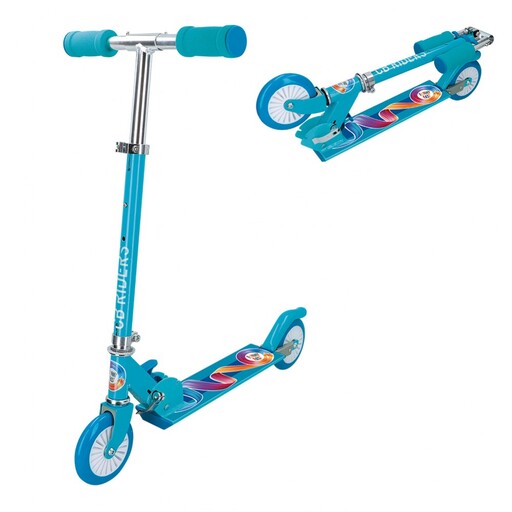 Step voor 3-jarigen, opvouwbare aluminium step, 2 wielen, 12 cm, CB Riders