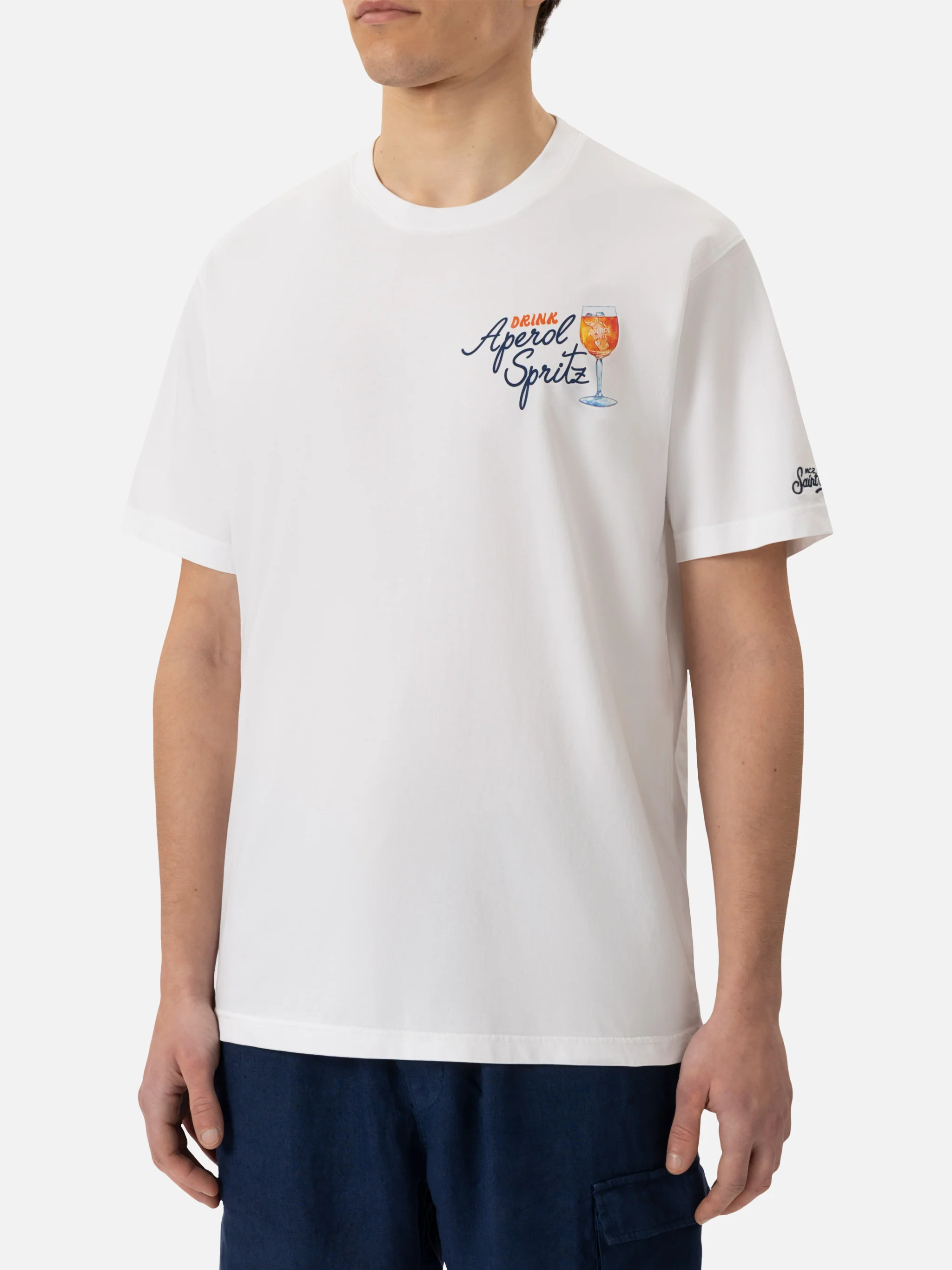 T-shirt Man in cotone con stampa Aperol Spritz Drink | APEROL SPECIAL