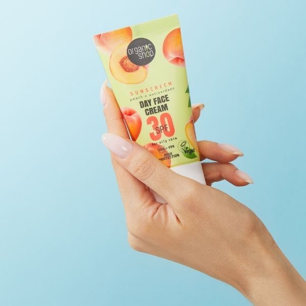 Organic Shop Dagcrème met Zonnebrandcrème SPF30 voor de Vette Huid 50ml