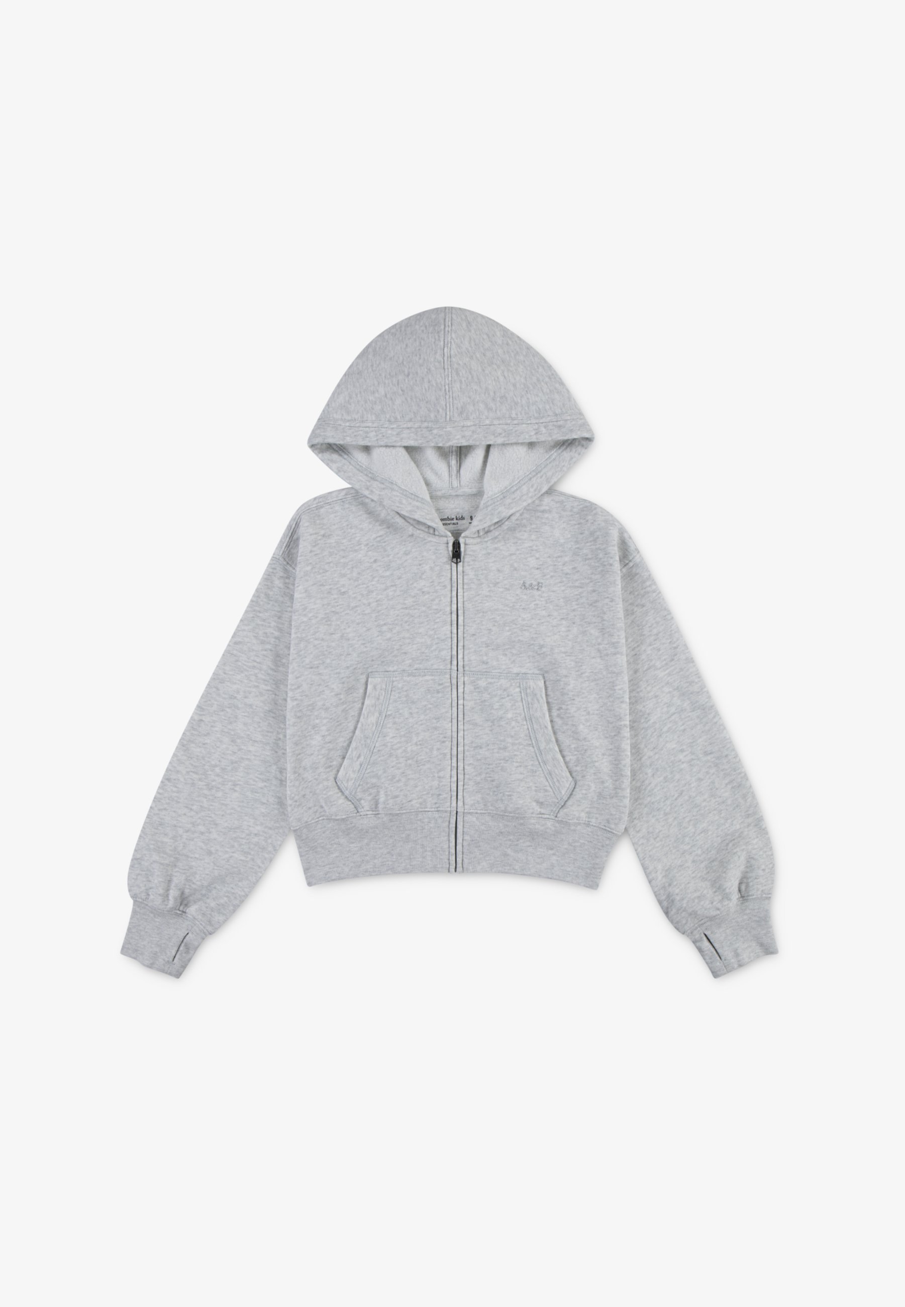 Moletom com zíper Abercrombie & Fitch Essential - Moletom com zíper - cinza mescla claro