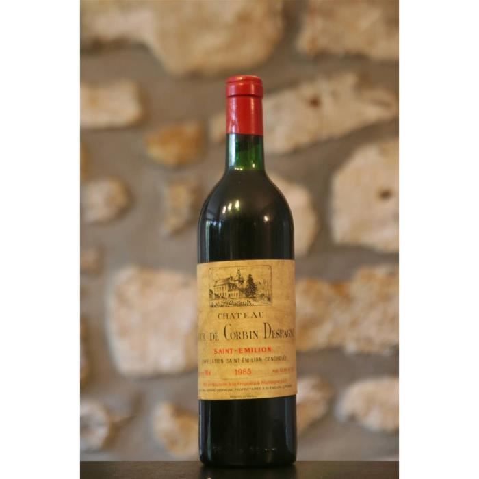 Vin rouge, Saint Emilion, Castillo Tour de Corbin d'Espagne 1985 Rouge