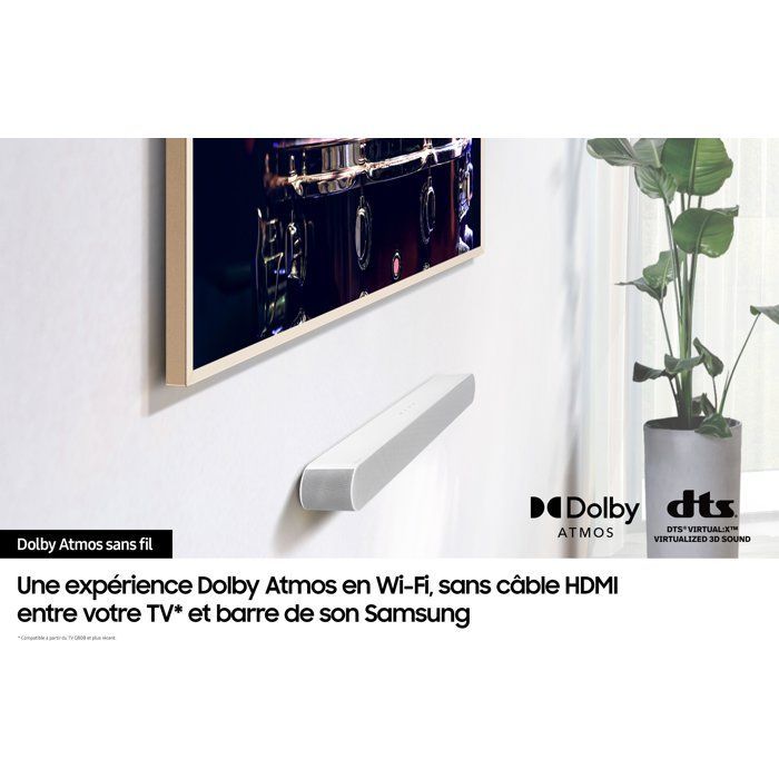 Soundbar - SAMSUNG - HW S67D/XE - Serie S - 5.0 canali - Bluetooth - Dolby Digital Plus - Bianca