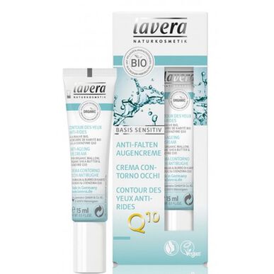 Lavera Basis Q10 Bio krema proti gubam za predel okoli oči 15 ml 15 ml