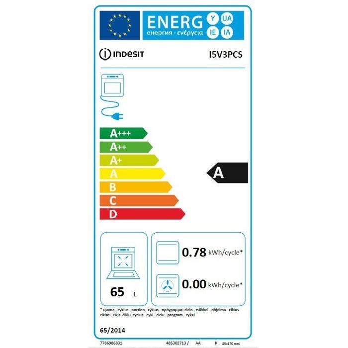 Keramische kookplaat - INDESIT - I5V3PCS - 4 branders - 7,7 kWh - 50 cm breed - Zilver